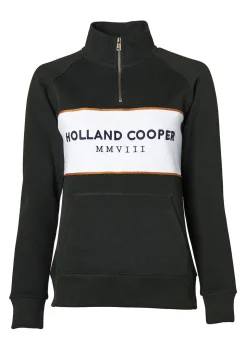 Sporting Heritage Zip Henley - Racing Green