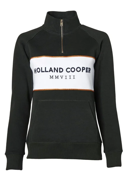 Sporting Heritage Zip Henley - Racing Green
