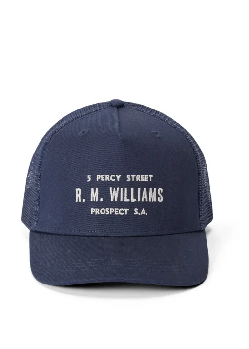 Stencil Trucker Cap - Navy