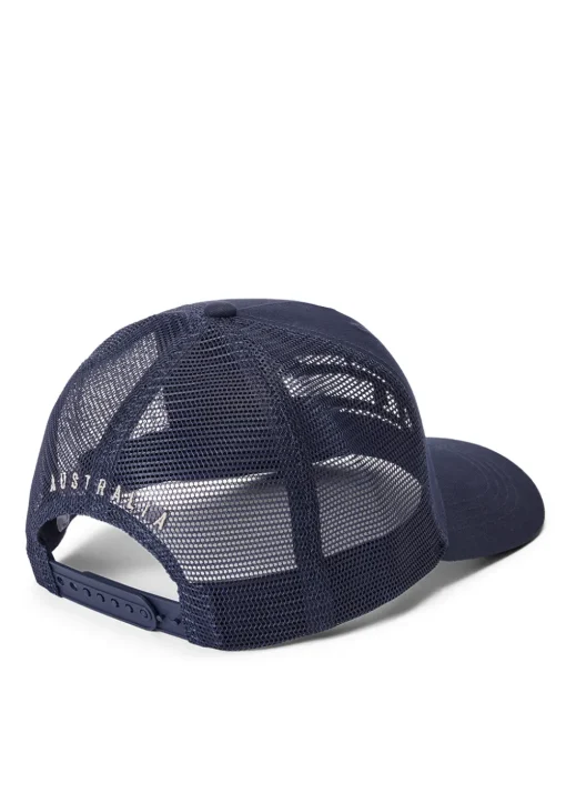 Stencil Trucker Cap - Navy