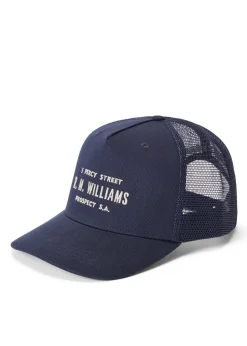 Stencil Trucker Cap - Navy