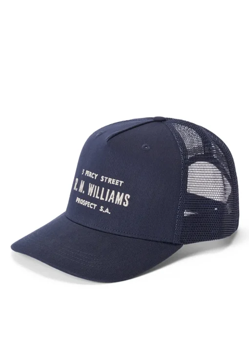 Stencil Trucker Cap - Navy