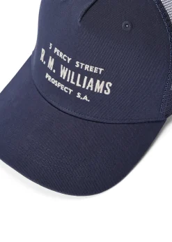 Stencil Trucker Cap - Navy