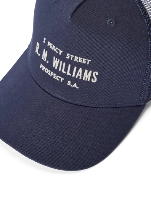 Stencil Trucker Cap - Navy