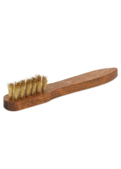 Suede Brass Bristle Brush