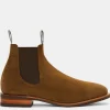 Suede Comfort Craftsman Boots - Khaki Sand
