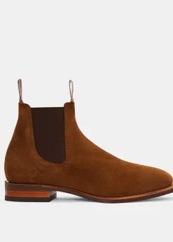 Suede Comfort Craftsman Boots - Cedar