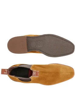 Suede Comfort Craftsman Boots - Tobacco