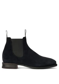 Suede Comfort Craftsman Boots - Midnight