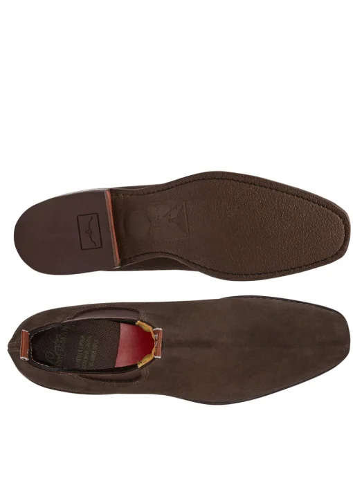 Suede Comfort Craftsman Boots - Chocolate