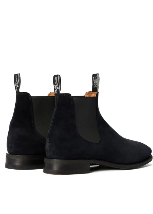 Suede Comfort Craftsman Boots - Midnight