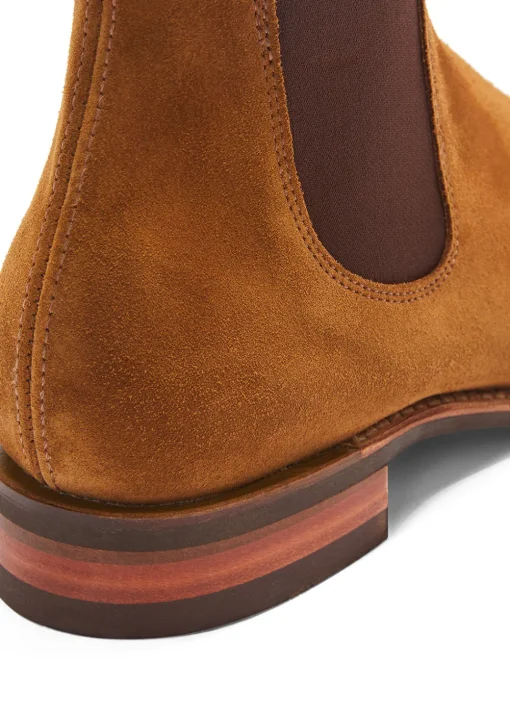 Suede Comfort Craftsman Boots - Tobacco