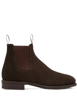 Suede Comfort Craftsman Boots - Chocolate