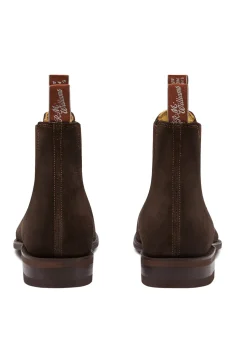 Suede Comfort Craftsman Boots - Chocolate