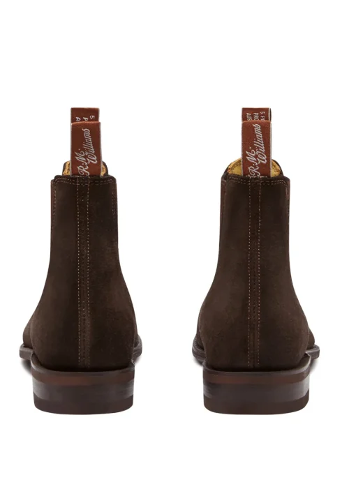Suede Comfort Craftsman Boots - Chocolate