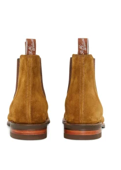 Suede Comfort Craftsman Boots - Tobacco