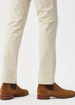 Suede Comfort Craftsman Boots - Tobacco