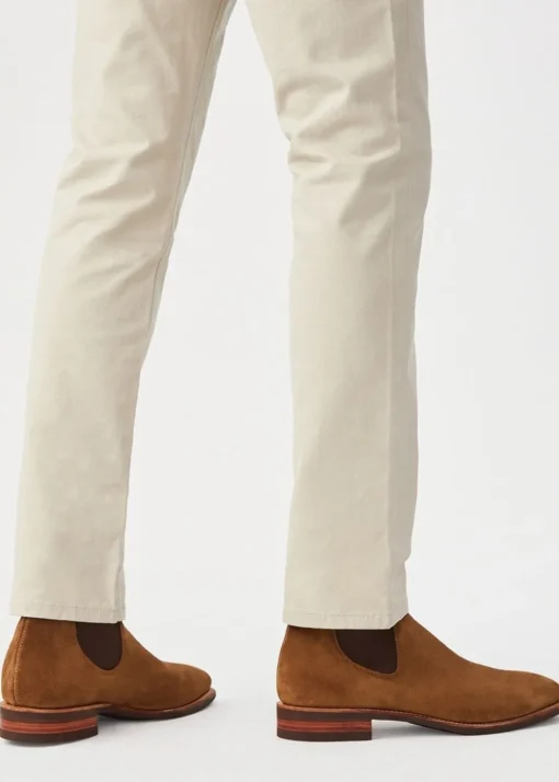 Suede Comfort Craftsman Boots - Tobacco