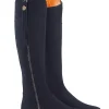 Suede Regina Boots - Navy