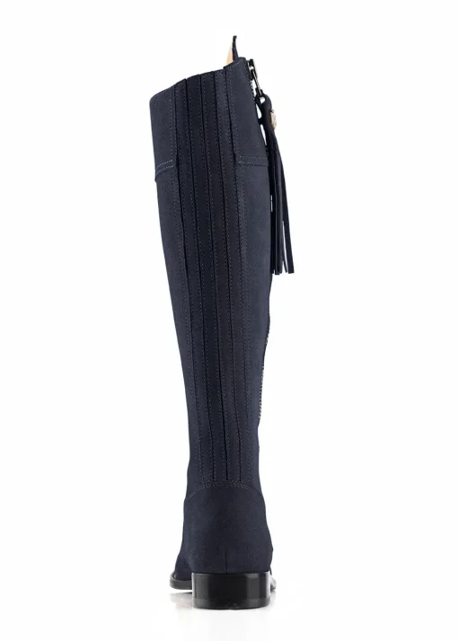 Suede Regina Boots - Navy