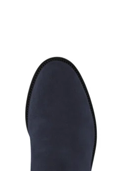 Suede Regina Boots - Navy