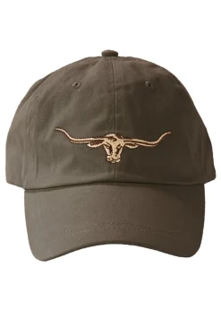 Sueded Drill Longhorn Cap - Silt