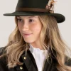 Suffolk Fedora Bronze Side Feather - Olive