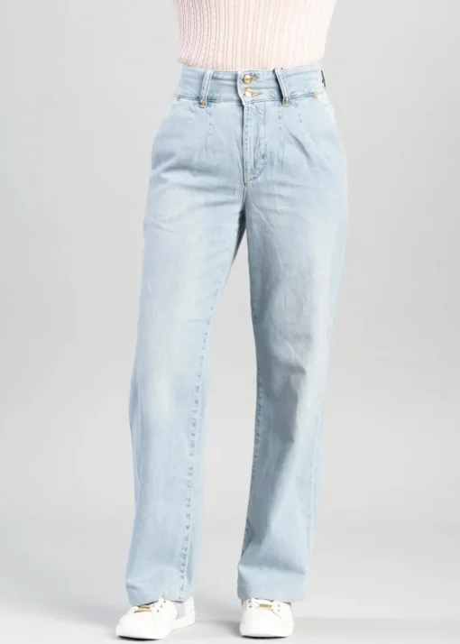 Tailored Wide Leg Jeans - Vintage Indigo
