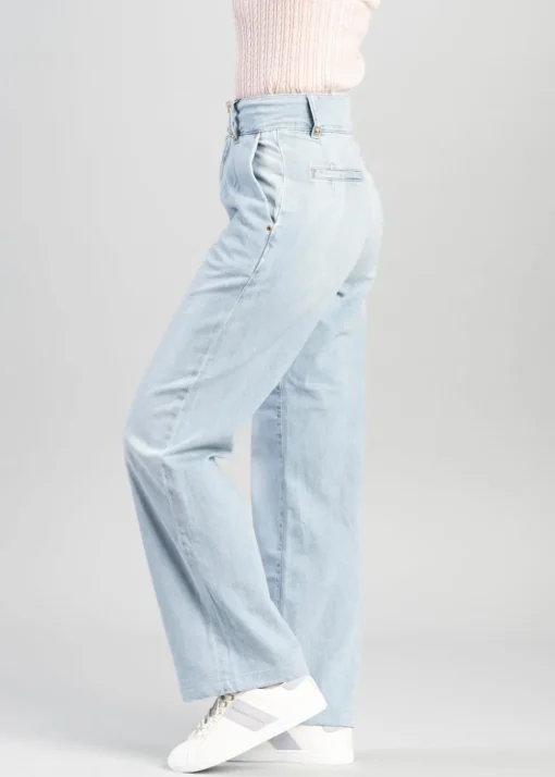 Tailored Wide Leg Jeans - Vintage Indigo