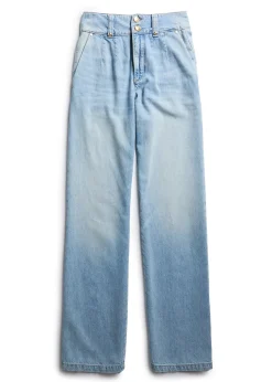 Tailored Wide Leg Jeans - Vintage Indigo