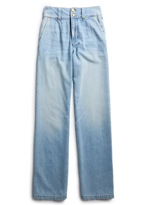 Tailored Wide Leg Jeans - Vintage Indigo
