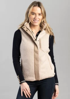 The Agnes Fleece Gilet - Ecru