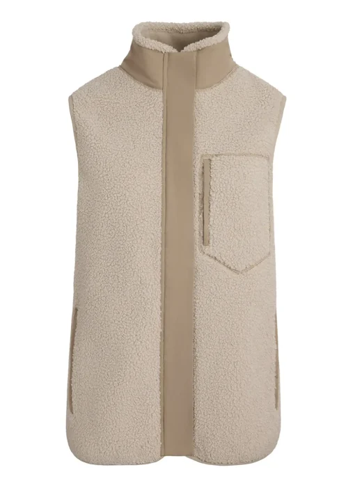 The Agnes Fleece Gilet - Ecru