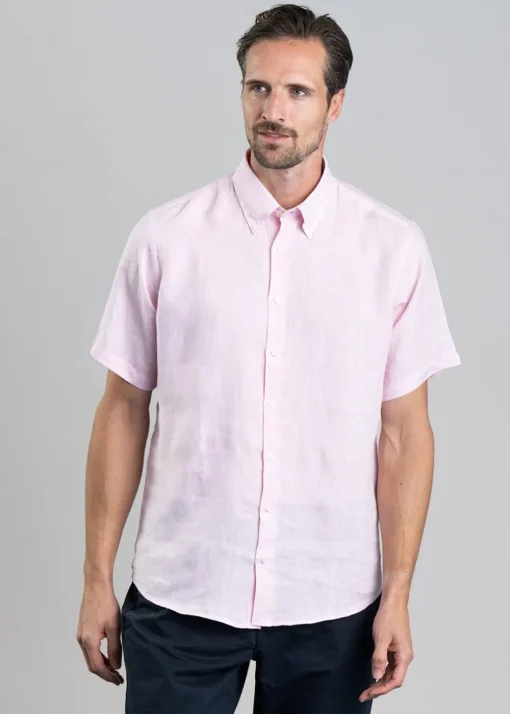 Thornham Short Sleeve Classic Shirt - Pale Pink