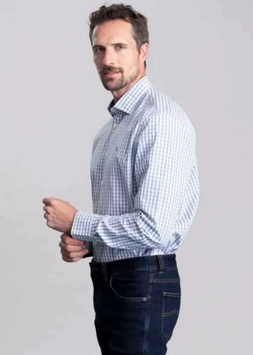 Thorpeness Tailored Shirt - Pigeon Blue