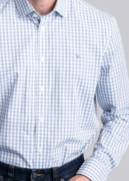 Thorpeness Tailored Shirt - Pigeon Blue