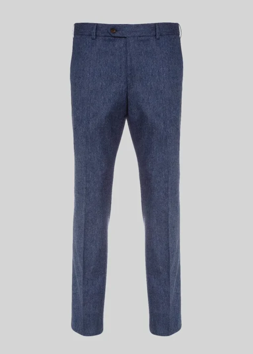 Tolka Donegal Trousers - Blue Salt ad Pepper