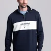 Trencrom Quarter Zip - Navy and Stone