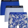 Tropical Print Trunks (3 Pack) - Rich Blue