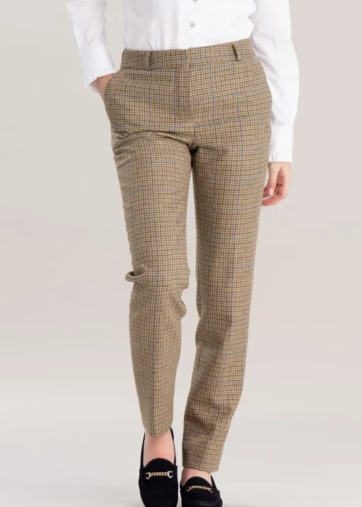 Twill Slim Leg Trousers - Somerset Check