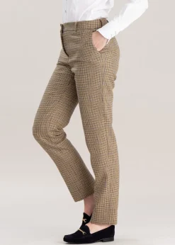 Twill Slim Leg Trousers - Somerset Check