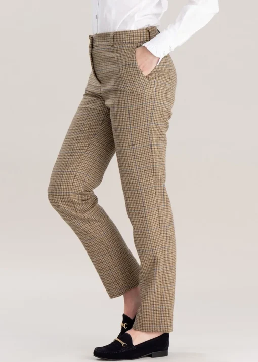 Twill Slim Leg Trousers - Somerset Check