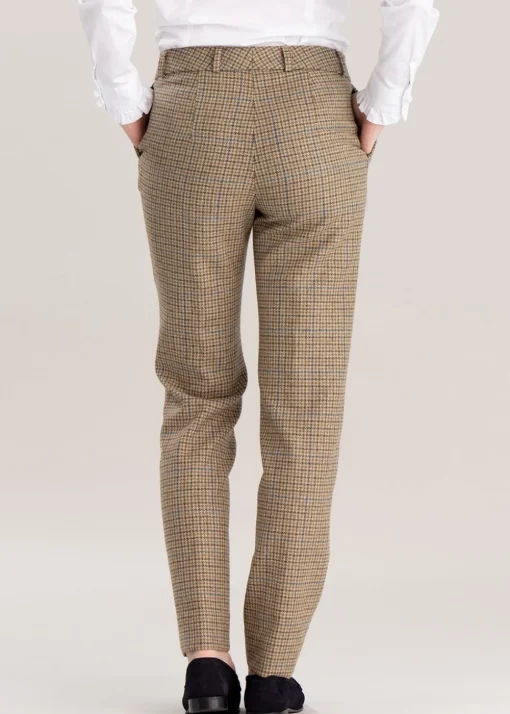 Twill Slim Leg Trousers - Somerset Check