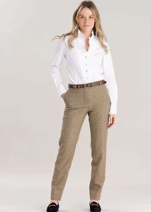 Twill Slim Leg Trousers - Somerset Check