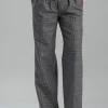 Twill Wide Leg Trousers - Berwick Check
