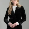 Vivien Velvet Jacket - Black