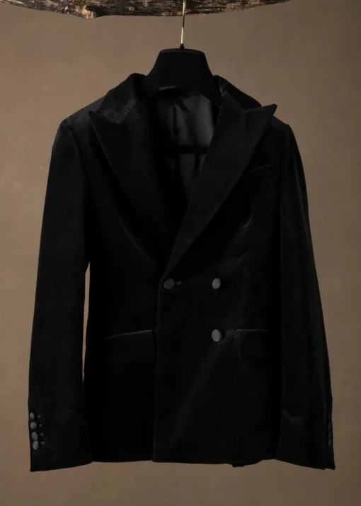 Vivien Velvet Jacket - Black