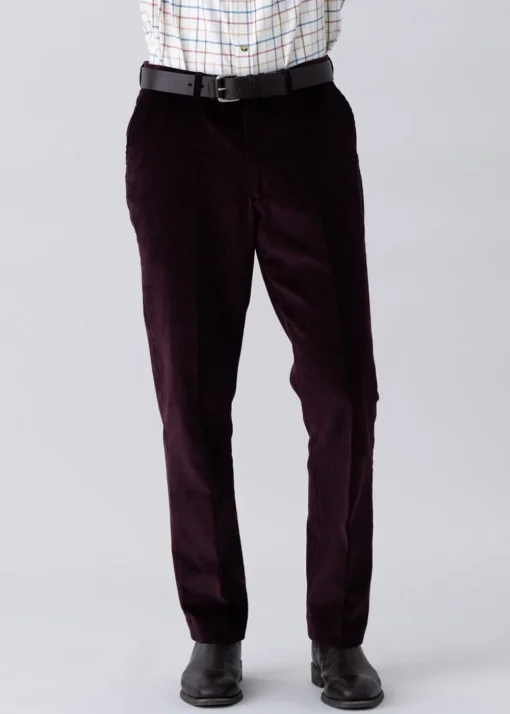 Warwick Cord Trousers - Wine