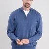 Whitfield Half Zip Sweater - Navy
