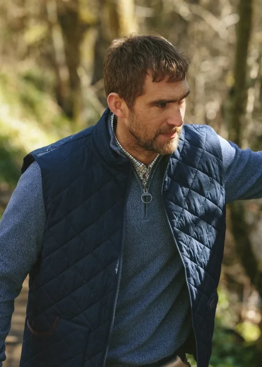 Whitfield Half Zip Sweater - Navy
